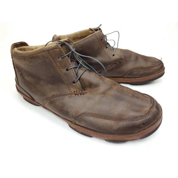 Olukai Men’s Kamuela Mens 10 Leather Outdoor Rugged Brown Boots Comfort Shoes main image 8